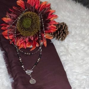 Silpada Sterling Silver Hematite Necklace